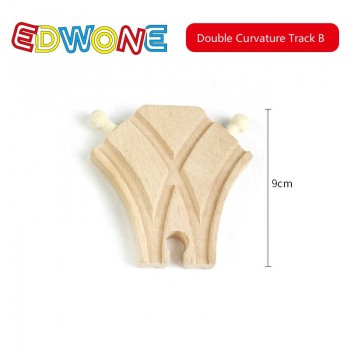 EDWONE Thomas Wooden Train Track Railway Accessories All Kinds of Wood Track Variety Thomas Component Educational Toys