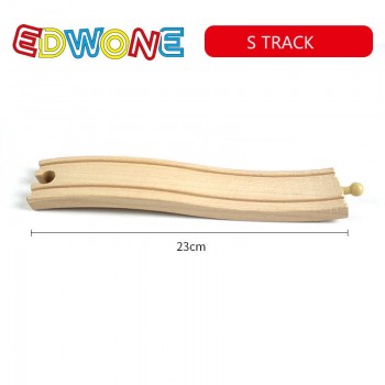 EDWONE Thomas Wooden Train Track Railway Accessories All Kinds of Wood Track Variety Thomas Component Educational Toys