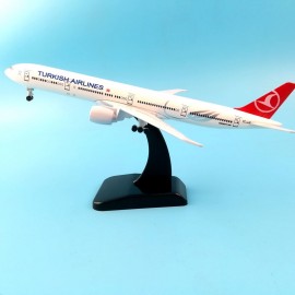 Aliexpress 11.11 Hot sale 20CM TURKISH AIRLINES Boeing 777 Airplane model  Plane model 16CM Aircraft model Toy plane gift