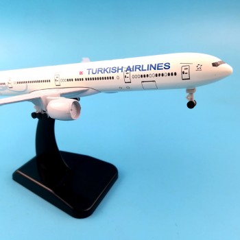 Aliexpress 11.11 Hot sale 20CM TURKISH AIRLINES Boeing 777 Airplane model  Plane model 16CM Aircraft model Toy plane gift