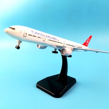 Aliexpress 11.11 Hot sale 20CM TURKISH AIRLINES Boeing 777 Airplane model  Plane model 16CM Aircraft model Toy plane gift
