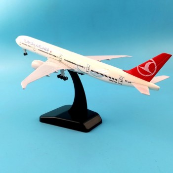 Aliexpress 11.11 Hot sale 20CM TURKISH AIRLINES Boeing 777 Airplane model  Plane model 16CM Aircraft model Toy plane gift