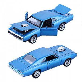 Dodge Charger Diecast Metal Model Car Sound And Light Pull-back Vehicle Toy