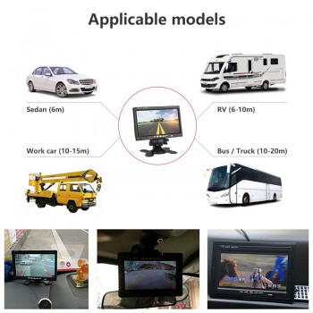JMCQ 7 TFT LCD Car Monitor HD Display Reverse Camera Parking System for Car Rearview Monitors Anti-glare Great vision For truck