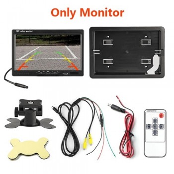 JMCQ 7 TFT LCD Car Monitor HD Display Reverse Camera Parking System for Car Rearview Monitors Anti-glare Great vision For truck