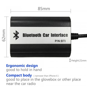 APPS2Car Hands-Free Car Bluetooth Adapter USB Auxialiary Input Mp3 Adapter for BMW BMW3 Series E46 1998-2005