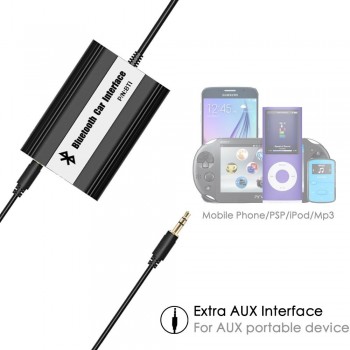 APPS2Car Hands-Free Car Bluetooth Adapter USB Auxialiary Input Mp3 Adapter for BMW BMW3 Series E46 1998-2005