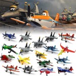 Pixar Planes 1:55 10-12cm No.72 Skipper Dusty Crophopper The King Ishani Shipboard Aircraft Echo Metal Diecast Toy Plane Loose
