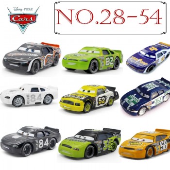 No.28-54 Disney Pixar Cars 3 2 METAL Diecast cars Disney McQueen #52 #84 apple 1:55 Diecast kid toys for Children Boys cars Gift