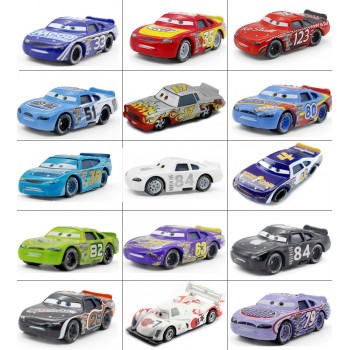 No.28-54 Disney Pixar Cars 3 2 METAL Diecast cars Disney McQueen #52 #84 apple 1:55 Diecast kid toys for Children Boys cars Gift