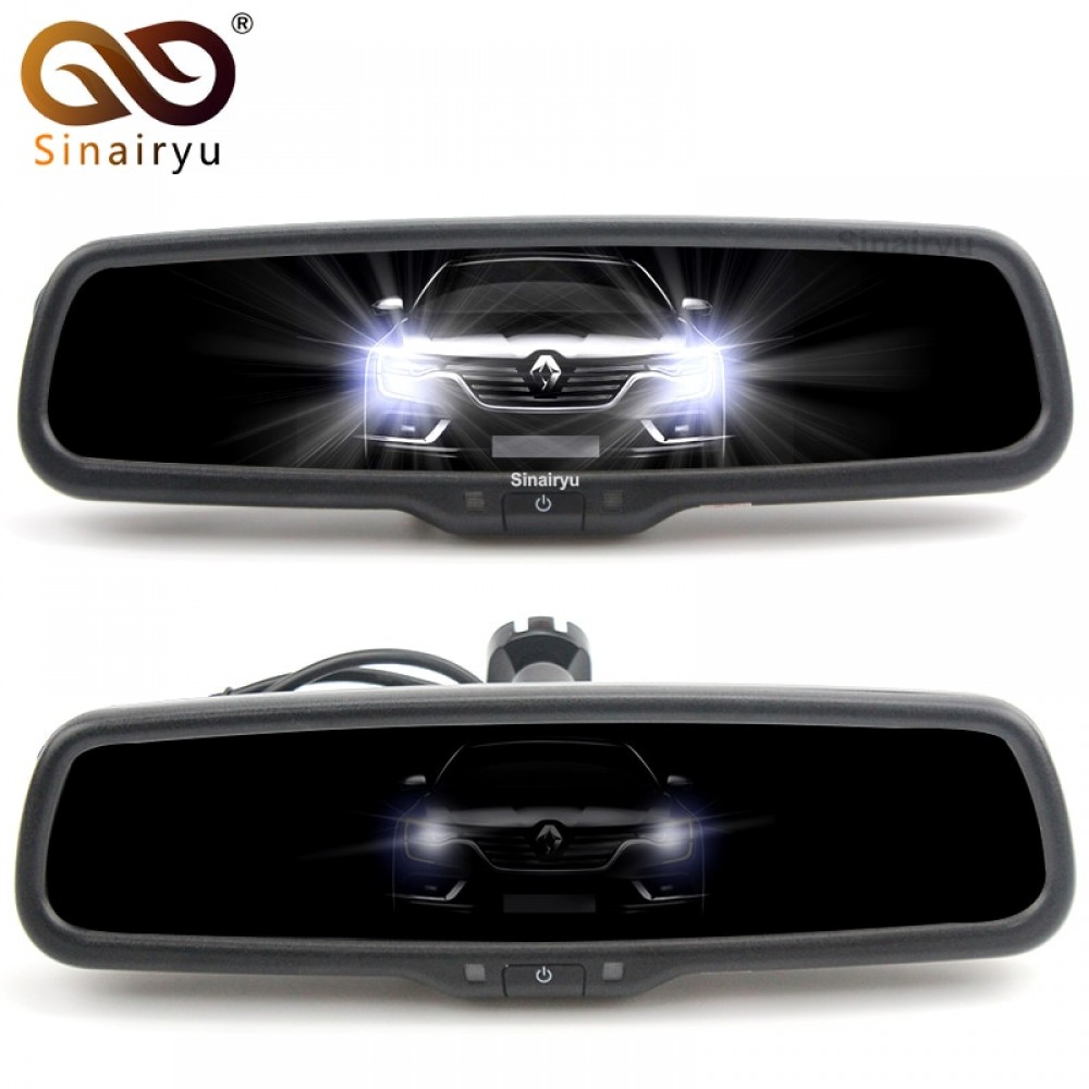 No Car Monitor Auto Dimming 4.3 TFT LCD HD Special Bracket Car Parking Rear View Rearview Mirror For Toyota Kia Hyundai Nissan