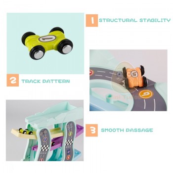 Magic Racing Cars Model Toys For Children Ramp Racer Railway Track With Gliders Little Car Toy For Boys Birthday Gifts Kids