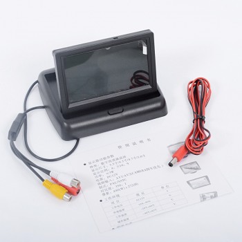 SINOVCLE Car Monitor 4.3 Display for Rear View Parking Camera Foldable Color TFT LCD  4.3 Inch HD Screen For Car Reverse