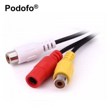 Podofo 4.3 HD Foldable Car Rear View Monitor Reversing Color LCD TFT Display Screen for Truck Vehicle Backup Rearview Camera