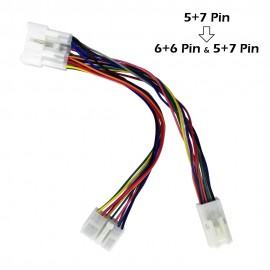 Y Spliter Cable for Lexus RX300 with 5+7 Male Connector fits AUX Adapter USB Interface Bluetooth Kits via CD changer port