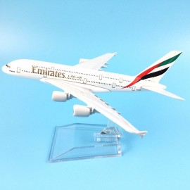 FREE SHIPPING 16CM A380 EMIRATES AIRLINES  METAL ALLOY MODEL PLANE AIRCRAFT MODEL  TOY AIRPLANE BIRTHDAY GIFT