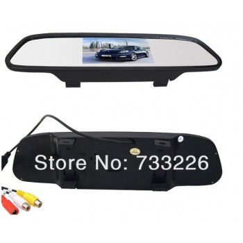 CCD HD Waterproof Parking Monitors System, LED Night Vision 170 Car Rear View Camera With 4.3 inch Car Rearview Mirror Monitor