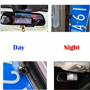 HaiSunny 5 inch Car Rearview Mirror Monitor With Night Vision Dynamic Trajectory Rear View Vehicle Reverse Backup Camera