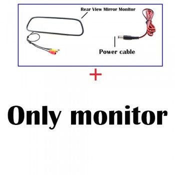 HaiSunny 5 inch Car Rearview Mirror Monitor With Night Vision Dynamic Trajectory Rear View Vehicle Reverse Backup Camera