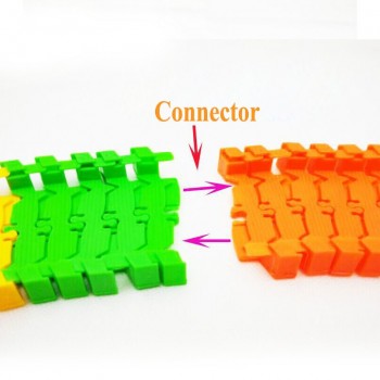 DIY Assemble Universal Racing Set Track Car Flexible Educational Rail Car Puzzle Toy for Kids