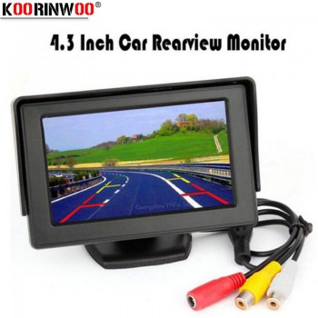 Koorinwoo 4.3 Inch LCD TFT Screen Monitor Display Colorful Screen 800*480 Resolution For Car Rear View backup Reversing Camera
