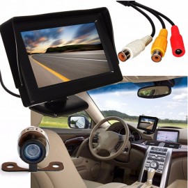 2018 New Universal 12V Monitor+Wireless Parking 4.3 LCD Car Rear View Monitor Night Vision Reverse Backup Camera Waterproof
