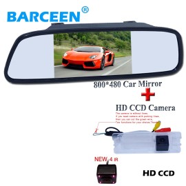 Auto car  rear view camera for Nissan March for Renault Logan for Renault Sandero  with 800*480 car parking mirror 5lcd