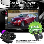 NEW 7inch HD TFT screen car radio bluetooth MP3 MP4 MP5 12V audio player car stereo Support rear view camera TF/SD 1 DIN