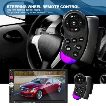 NEW 7inch HD TFT screen car radio bluetooth MP3 MP4 MP5 12V audio player car stereo Support rear view camera TF/SD 1 DIN