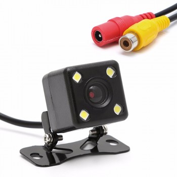 2 In1 Car Parking 4.3 incg TFT LCD Color Display Monitor+Waterproof Rearview Reversing Camera Night Vision 4 LED Lights