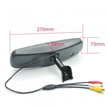 ANSHILONG 4.3 TFT LCD Car Rear View Mirror Monitor 2Ch video input with OEM special mounting bracket