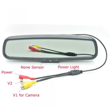 ANSHILONG 4.3 TFT LCD Car Rear View Mirror Monitor 2Ch video input with OEM special mounting bracket