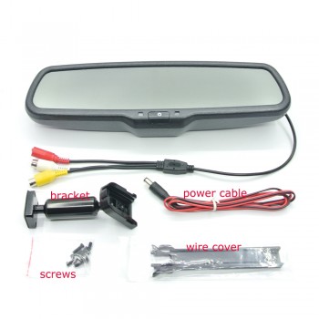 ANSHILONG 4.3 TFT LCD Car Rear View Mirror Monitor 2Ch video input with OEM special mounting bracket