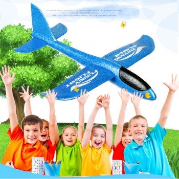 Kids Airplane Toy Hand Throwing Foam Plane Model Children Outdoor Flaying Glider Toys EPP Resistant Breakout Aircraft TY0310
