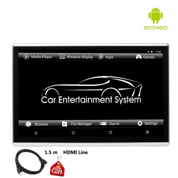 2PCS 11.6 Inch Android 6.0 Car Headrest Monitor 1920*1080 HD 1080P Touch Screen WIFI/Bluetooth/USB/SD/HDMI/FM MP5 Video Player