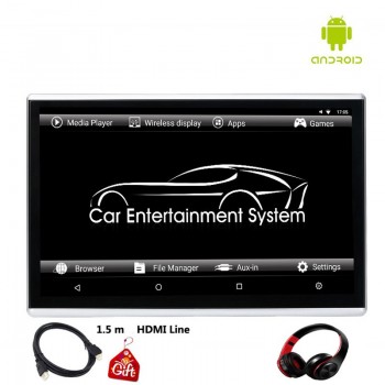 2PCS 11.6 Inch Android 6.0 Car Headrest Monitor 1920*1080 HD 1080P Touch Screen WIFI/Bluetooth/USB/SD/HDMI/FM MP5 Video Player