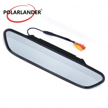 hot sell High resolution 5.0 inch Color TFT LCD Car Rearview Mirror Monitor for DVD Camera VCR DC 12V