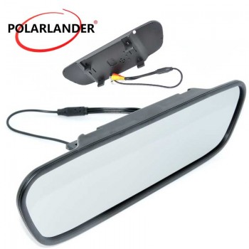 hot sell High resolution 5.0 inch Color TFT LCD Car Rearview Mirror Monitor for DVD Camera VCR DC 12V