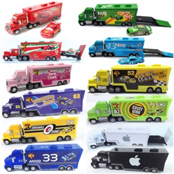 Disney Hot Sales Pixar Cars 2 Newest Lightning McQueen Mack Uncle Truck 1:55 Diecast The King Car Toys Children The Best Gifts