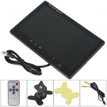 HD 800 x 480 Super Thin 7 Inch Color TFT LCD 2 Channels Video Input Car Rear View Monitor High Quality