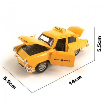 Diecast Car Volga GAZ-21 1:32 Scale Vintage Classics Alloy Car Model Vehicle Collectible Toy  Pull Back Car with Sound and Light