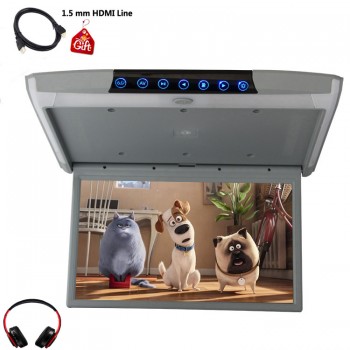 XST 15.6 Inch Android 6.0 Car Monitor Ceiling Mount Roof HD 1080P Video IPS Screen WIFI/HDMI Input/USB/SD/FM/Bluetooth/Speaker