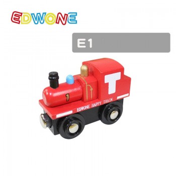 22 Designs Edwone Wood Magnetic Trains Car Locomotive Toy  Educational Model DIY Mini Tender Fit Biro Thomas Tracks