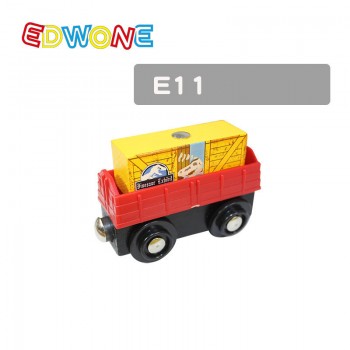 22 Designs Edwone Wood Magnetic Trains Car Locomotive Toy  Educational Model DIY Mini Tender Fit Biro Thomas Tracks
