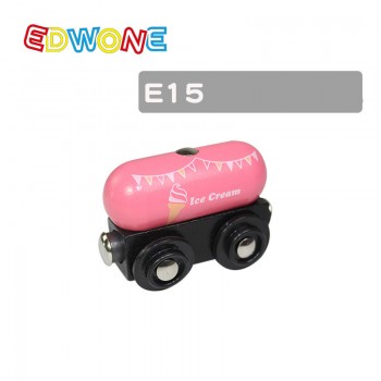 22 Designs Edwone Wood Magnetic Trains Car Locomotive Toy  Educational Model DIY Mini Tender Fit Biro Thomas Tracks