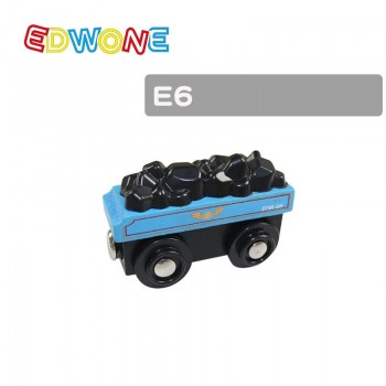 22 Designs Edwone Wood Magnetic Trains Car Locomotive Toy  Educational Model DIY Mini Tender Fit Biro Thomas Tracks