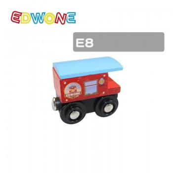 22 Designs Edwone Wood Magnetic Trains Car Locomotive Toy  Educational Model DIY Mini Tender Fit Biro Thomas Tracks
