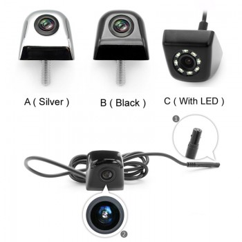 4.3 HD Car Monitor with 170 Degrees Waterproof Vehicle Rear View Backup Camera 2in1 Parking CCTV Video System + 6M Video Cable