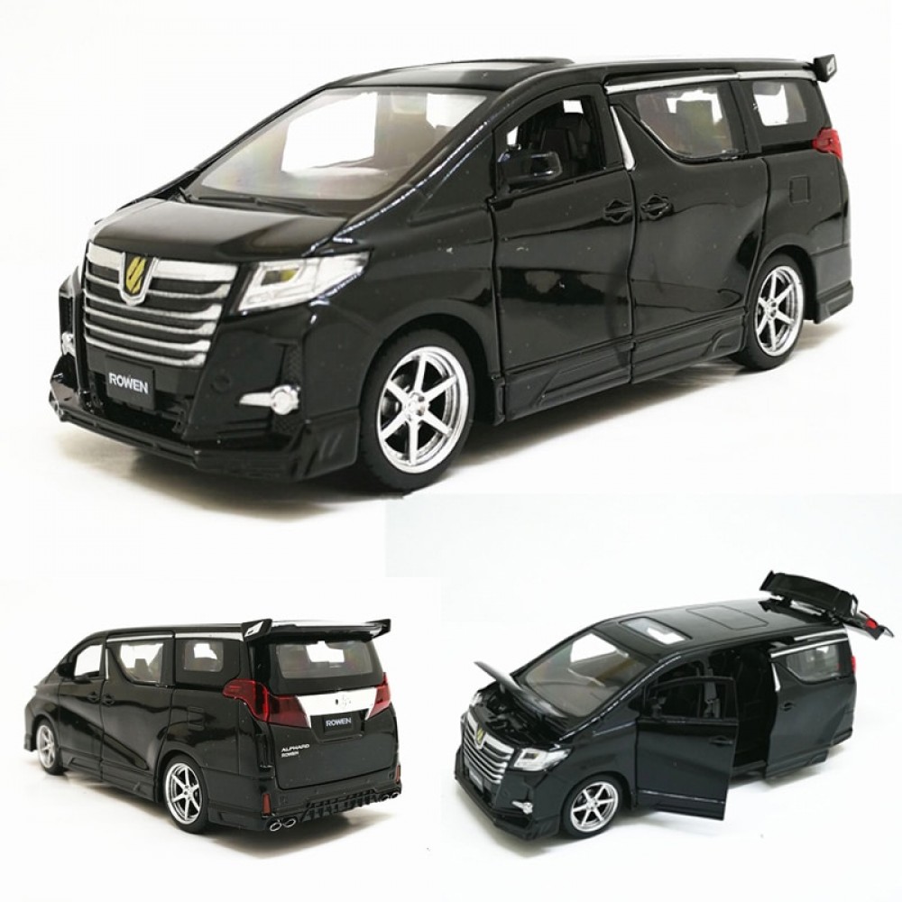 High simitation 1:32 Toyota Alphard MPV model alloy pull back car model 4 open the door with sound light kids toys free shipping