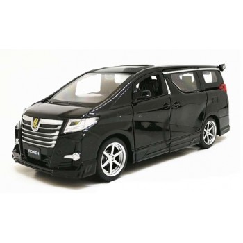 High simitation 1:32 Toyota Alphard MPV model alloy pull back car model 4 open the door with sound light kids toys free shipping